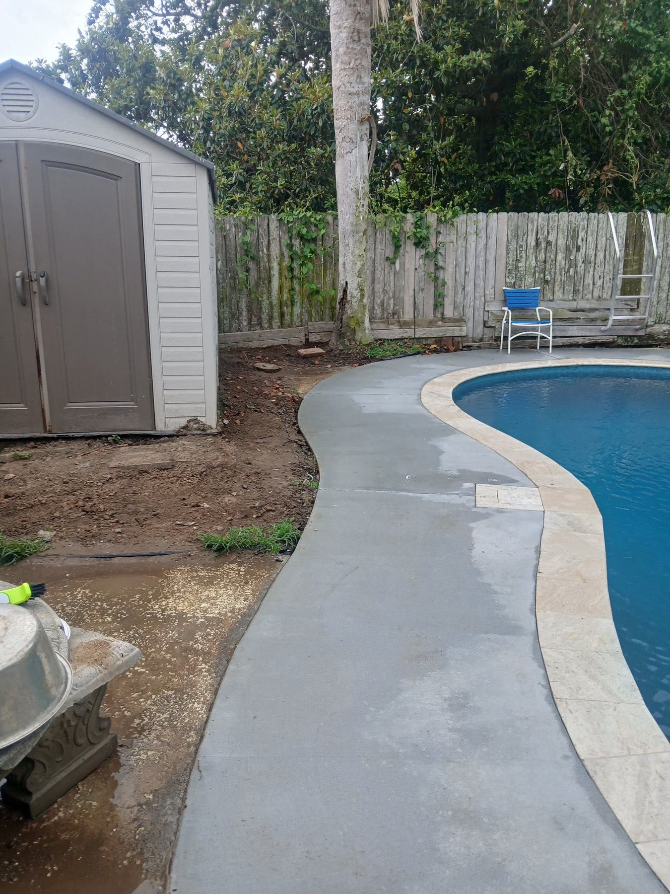 Westwego finished pool deck and coping