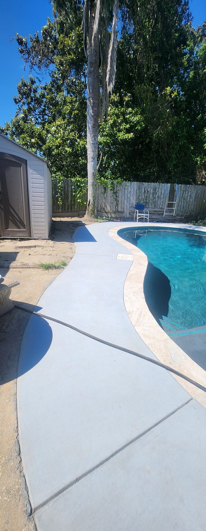 Westwego finished pool deck