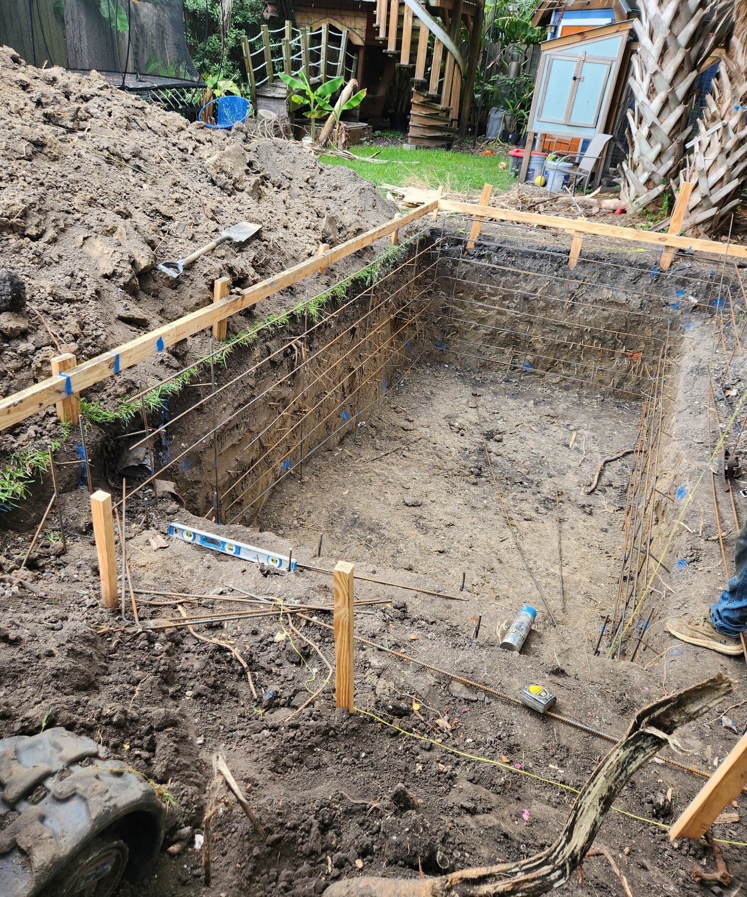 Mid-City New Orleans new pool construction excavation and steel